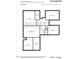 Floor plan of the home's 2nd floor showing bedrooms, bathrooms, laundry room, and playroom at 2612 Nordmann Fir Rd, Raleigh, NC 27616