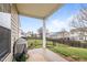 Backyard view from under a covered patio at 2815 Mebane Ln, Durham, NC 27703