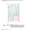 Detailed floor plan showcasing layout of the first floor including living room, kitchen, bedrooms, and baths at 2815 Mebane Ln, Durham, NC 27703