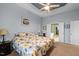 Bedroom with natural light, closet and en-suite bathroom at 2815 Mebane Ln, Durham, NC 27703