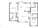 Detailed floor plan showcasing the layout of the home's bedrooms, baths, and living spaces at 4205 Rockside Hills Dr, Raleigh, NC 27603