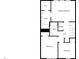 Detailed floorplan showing the layout of the bedrooms, bathrooms, and laundry room at 5107 Tomasita Ct, Raleigh, NC 27616