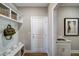 Mudroom features built-in storage, hooks, and a sink for added convenience at 67 Rice Road # 01, Zebulon, NC 27597