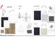 Interior design selections featuring fixtures, finishes, and materials for the kitchen and bathrooms at 88 Windchime Ct, Fuquay Varina, NC 27526