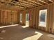 Interior framing featuring the exposed structure, wiring, and the spaces that create the rooms of the house at 88 Windchime Ct, Fuquay Varina, NC 27526