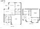 Detailed floor plan showcasing the layout of the first and second floors, including bedrooms, kitchen, and garage at Lot 12 Grayhaven Pl, Raleigh, NC 27606