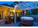 Backyard deck featuring hot tub and outdoor grill at 1005 W Club Blvd, Durham, NC 27701