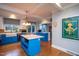 Spacious kitchen with granite counters, farmhouse sink, island and charming decor at 1005 W Club Blvd, Durham, NC 27701