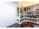 Walk-in pantry with multiple shelves for ample food storage at 1005 W Club Blvd, Durham, NC 27701