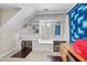 Bright office with built in shelves and desk space at 204 Brittany Pl, Cary, NC 27511
