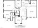 Second floor plan featuring bedrooms, bathrooms, laundry room and open to below areas at 204 Brittany Pl, Cary, NC 27511