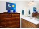 Bright bathroom with a vanity, ample counter space, and natural light at 2606 W Knox St, Durham, NC 27705