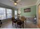 This eat-in kitchen features ample space for entertaining and lots of natural light at 305 River Birch Run, Coats, NC 27521