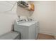 Convenient laundry room with side-by-side washer and dryer at 456 Highview Dr, Benson, NC 27504