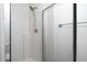 Efficient bathroom boasts a sleek shower stall and modern fixtures at 521 Renshaw Ct, Cary, NC 27518