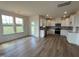 Modern kitchen featuring stainless steel appliances, white cabinetry, and lots of natural light at 116 Willow Cameron Way, Angier, NC 27501