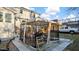 Backyard featuring a patio, gazebo, and furniture, offering an inviting space for outdoor enjoyment and relaxation at 121 Hamilton St, Henderson, NC 27536