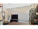Bedroom with a TV and string lights at 121 Hamilton St, Henderson, NC 27536