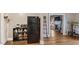 Room with shelve and view of kitchen at 121 Hamilton St, Henderson, NC 27536