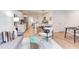 Bright, open-concept living and dining space with modern furnishings and decor at 1309 Hudson Ave # D18, Durham, NC 27705