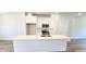 Modern kitchen featuring a center island with stainless steel appliances at 1905 Plott Balsam Dr, Wendell, NC 27591