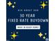 Promotional graphic for a 30 year fixed rate buydown on a move in ready home at 2060 Glen Crossing Dr, Durham, NC 27704
