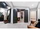 Elegant entryway featuring double doors, stylish decor, and neutral color palette, creating a welcoming ambiance at 2658 Davis St, Raleigh, NC 27608