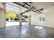 Spacious garage with an open door and natural lighting, ample room for parking at 2658 Davis St, Raleigh, NC 27608