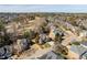 Neighborhood aerial view with mature trees and community charm at 3025 Osterley St, Raleigh, NC 27614