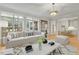Bright living room filled with natural light, hardwood floors, and decorative rug at 3025 Osterley St, Raleigh, NC 27614