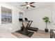 Exercise room featuring a treadmill and bike with plenty of natural light at 349 Shadow Falls Dr, Wendell, NC 27591