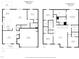Detailed floor plan showcases the layout of the two-story home with specific room dimensions and features at 3512 Dragonfly River Ct, Raleigh, NC 27604