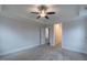 Bedroom with plush carpeting, ceiling fan, and bright neutral paint, ready for personalization at 375 Thomas Arnold Rd, Zebulon, NC 27597