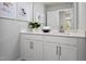 Chic bathroom featuring a stylish vanity, a modern sink, and contemporary decor at 79 Willow Cameron Way, Angier, NC 27501