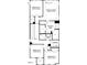 Detailed floor plan of the home's second floor, highlighting the layout of the bedrooms, bathrooms, and laundry room at 79 Willow Cameron Way, Angier, NC 27501