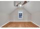 Bedroom with sloped ceilings, ceiling fan and window with nice view at 8116 Hartwood Glen Cir, Willow Springs, NC 27592
