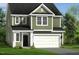 Charming two-story home with green siding, white trim, and attached two-car garage at 89 Willow Cameron Way, Angier, NC 27501