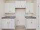 Efficient kitchen with white cabinetry, granite countertops, and modern finishes at 89 Willow Cameron Way, Angier, NC 27501