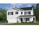 Charming two-story home featuring black shutters, a covered front porch, and a two-car garage at 904 Canis Minor Rd, Wendell, NC 27591