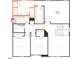 Floorplan of the upper level, showcasing bedrooms, bathrooms, and loft area at 937 Emmer St, Rolesville, NC 27571