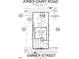 Survey of the property at 150 Emmer Street with dimensions and boundaries at 937 Emmer St, Rolesville, NC 27571