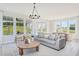 Inviting living room filled with natural light, comfortable seating, and a seamless flow to the outdoor space at 98 Willow Cameron Way, Angier, NC 27501