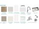 Selection of interior finishes: flooring, quartz countertop, cabinets, backsplash, kitchen faucet, and sink at 98 Willow Cameron Way, Angier, NC 27501