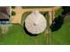Aerial view of a horse training facility with a covered ring, lush fields, and well-maintained fencing at 1018 Terrell Woods Ln, Chapel Hill, NC 27516