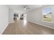 Open-concept living space showing kitchen, dining, and living areas at 15 Nimble Way # 175, Clayton, NC 27520