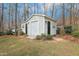 This detached garage features two doors and a side entrance at 19 Juneberry Pl, Clayton, NC 27527