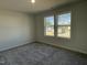 A bright bedroom with two windows and plush gray carpeting at 223 Magnolia Run Way, Benson, NC 27504