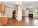Open-concept kitchen featuring wood cabinets and modern appliances at 3009 Winston Dr # 90, Burlington, NC 27215