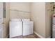 Laundry room featuring a washer, dryer, and shelves at 3009 Winston Dr # 90, Burlington, NC 27215