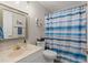 Cozy bathroom with a large vanity and tub/shower at 610 Brownstone Rd, Gibsonville, NC 27249